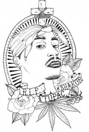 Pin by jessaxcx on Art | Coloring pages, Tupac art, Coloring pictures