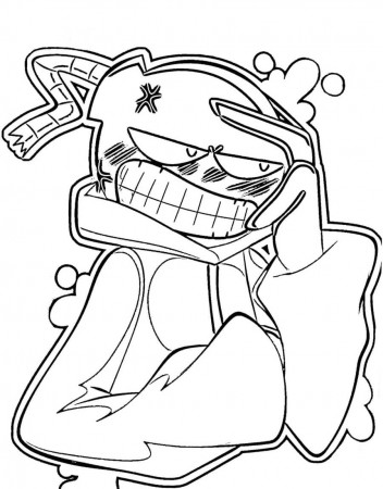 Whity Friday Night Funkin 5 Coloring Pages - Coloring Cool
