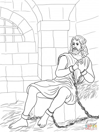 Zechariah, Elizabeth and Baby John the Baptist coloring page ...
