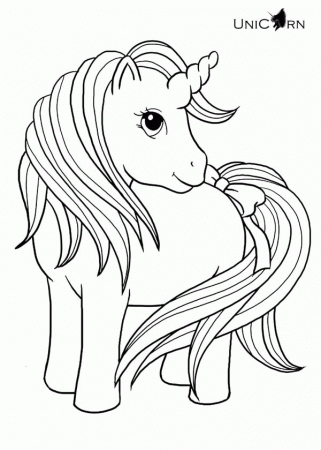A Really Cute Girl Unicorn Coloring Page - Free & Printable ...