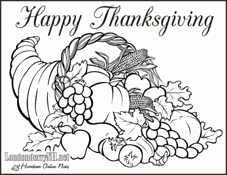 Blank Thanksgiving Coloring Pages - Coloring Pages For All Ages