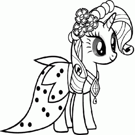 Pony Printable - Coloring Pages for Kids and for Adults