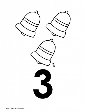 Number Three (3) Coloring Page | Crayon Action Coloring Pages
