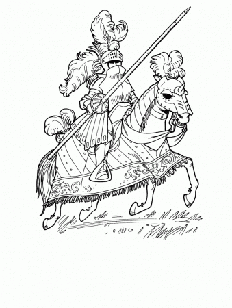 25 Printable Coloring Pages for Kids for: Knight Coloring ...