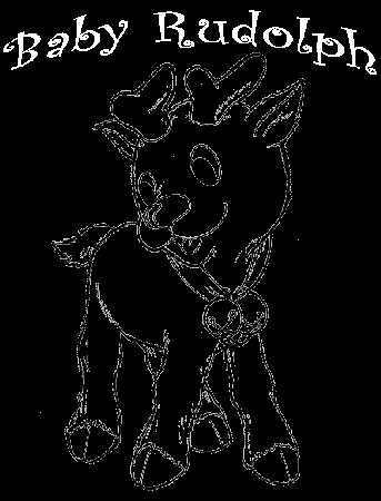 Cartoon Reindeer Coloring Page - Coloring Pages For All Ages