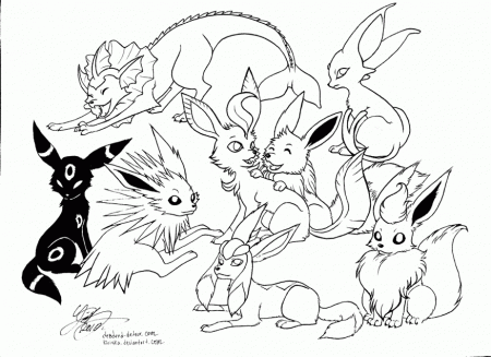 Knack Pokemon Pictures Of Eevee Az Coloring Pages, Exercise ...