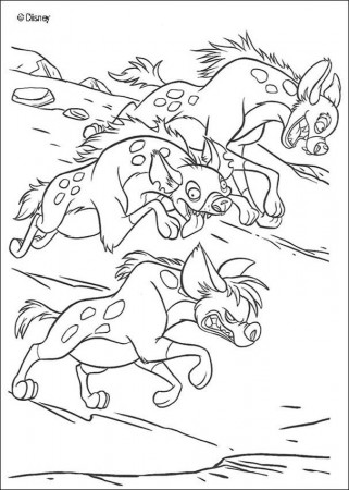 Running Hyena Coloring Pages For Preschool | Coloring.Cosplaypic.com