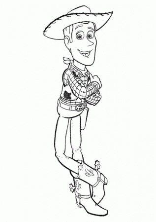 Cool Sheriff Woody of Toy Story 2 Coloring Page - Free & Printable ...