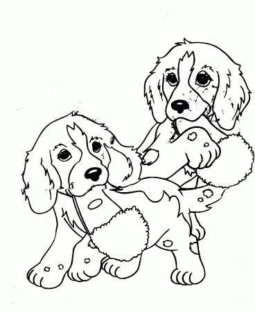 Christmas Coloring Pages Puppy Christmas Coloring Dog Page Print ...