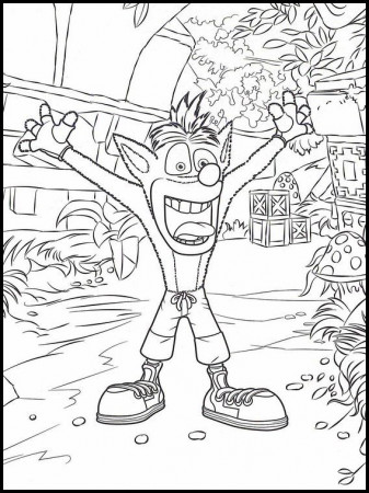 Crash Bandicoot Coloring Pages - Best Coloring Pages For Kids | Crash  bandicoot, Online coloring pages, Free coloring pages