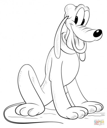 27+ Exclusive Photo of Pluto Coloring Pages - albanysinsanity.com | Dog coloring  page, Mickey mouse coloring pages, Drawing tutorial