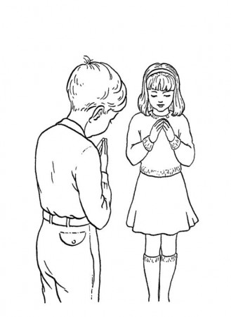 Sunday School Coloring Pages About Sharing - High Quality Coloring ...