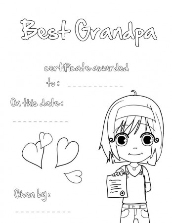 Birthday Coloring Pages For Grandpa - High Quality Coloring Pages
