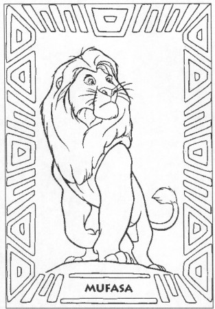 Lion King Coloring Pages Mufasa - HiColoringPages