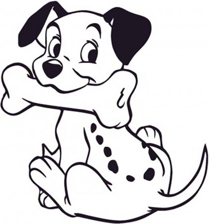 101 Dalmatians Bone Meal Coloring Pages For Kids #bgW : Printable ...