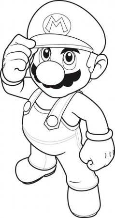 How to Draw Super Mario Brothers Coloring Page | Color Luna