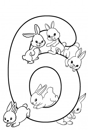 Coloring Pages : Birthday Coloring Bambi 6th Sheet Rabbits ...