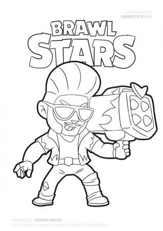 Hot Rod Brock coloring page #brawlstars #coloringpages ...