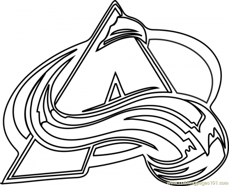 Colorado Avalanche Logo Coloring Page - Free NHL Coloring Pages ...