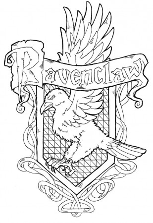 Harry Potter Ravenclaw coloring pages