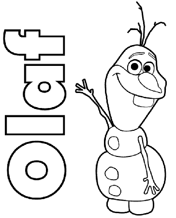 Olaf coloring sheet snowman Frozen