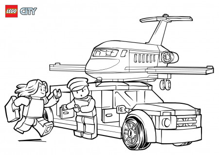 Airport VIP Service | Lego coloring, Lego coloring pages, Coloring ...