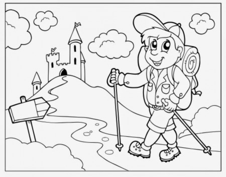 Day Hiking Trails: Getting kids excited to hike: Coloring pages