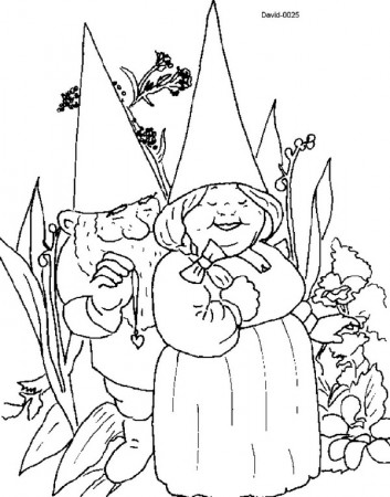 Kids-n-fun.com | Coloring page David the Gnome David the Gnome
