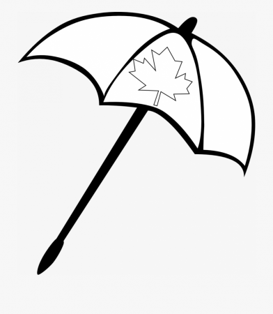 Large Size Of An Umbrella Coloring Page Rain Beach - Clip Art ...