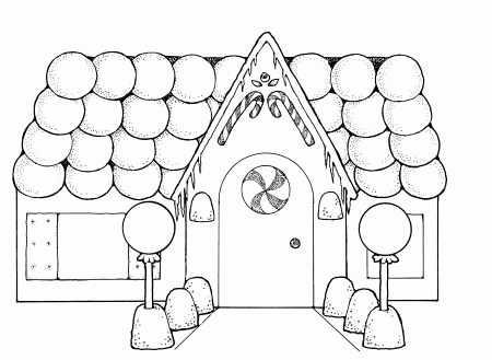 Schoolhouse Coloring Pages Printables Gingerbread House Coloring ...