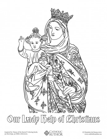 12 Free Hand-Drawn Catholic Coloring Pictures Â» CatholicViral