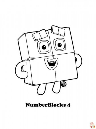 Numberblocks Coloring Pages Easy Fun for kids - GBcoloring