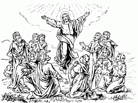 Ascension Coloring Pages