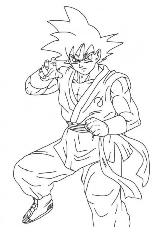 Get This Goku Coloring Pages Online Goku Strongest Warrior !