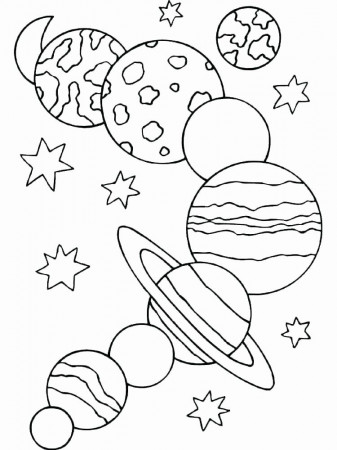 space Coloring Page - Free Printable Coloring Pages for Kids