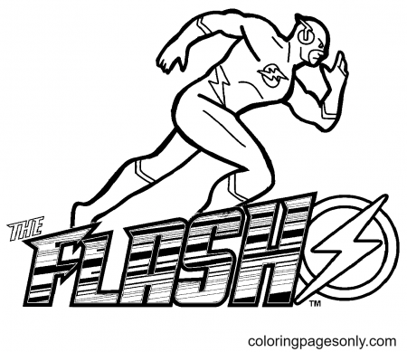 The Flash Coloring Pages - Coloring Pages For Kids And Adults