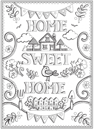 Home Sweet Home coloring pages