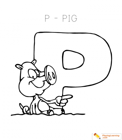 Letter P Coloring Page | Free Letter P Coloring Page