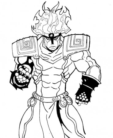 Star Platinum from JoJo's Adventure Coloring Page - Free Printable Coloring  Pages for Kids