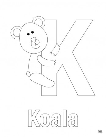 Letter K Coloring Pages - 15 FREE Pages | Printabulls