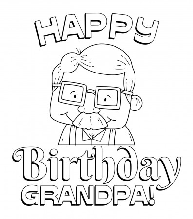 10 Best Happy Birthday Grandpa Printable - printablee.com