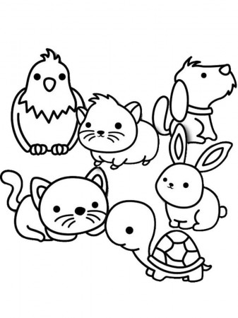 Pet Coloring Pages - Free Printable Coloring Pages for Kids