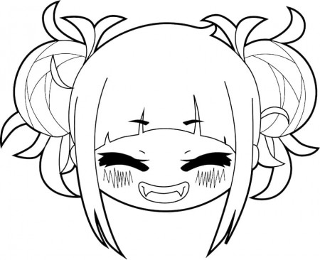 Kawaii Toga Himiko Coloring Page - Free Printable Coloring Pages for Kids