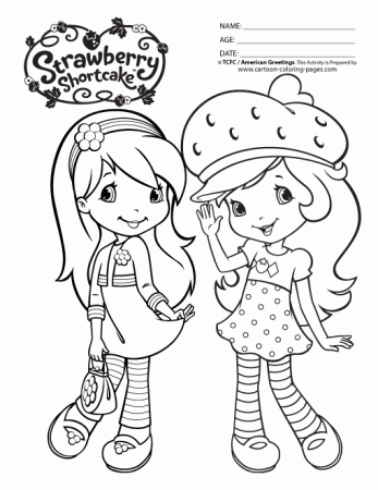 Strawberry Shortcake Coloring Pages Printable