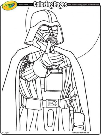 Star Wars Darth Vader Coloring Page | crayola.com
