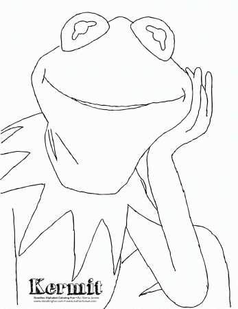 Best Photos of Kermit Frog Coloring Pages - Muppets Kermit ...