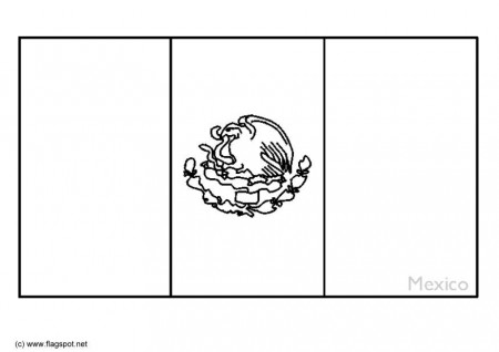 Printable Mexico Flag Coloring Pages Kids - Colorine.net | #18498