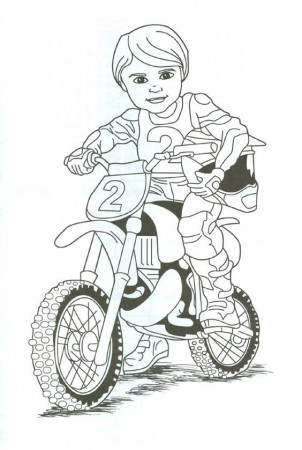 Dirt Bike Coloring Pictures - Coloring Pages for Kids and for Adults