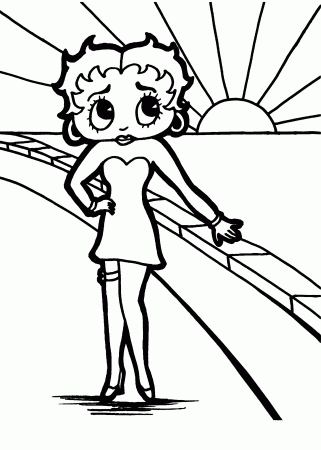 Anime Betty Boop Coloring Pages - Coloring Pages For All Ages