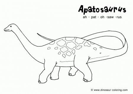 Apatosaurus Coloring